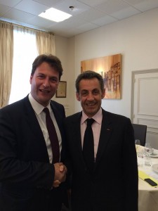 Elections départementales : Sylvain Berrios accueille Nicolas Sarkozy à Saint-Maur